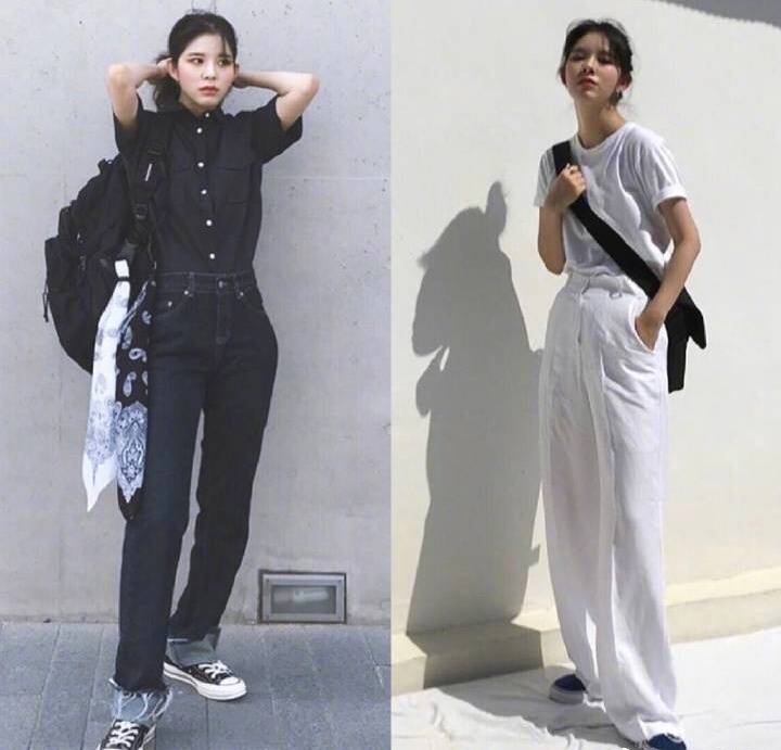 好看穿搭女秋天酷酷的,酷酷girl衣服搭配