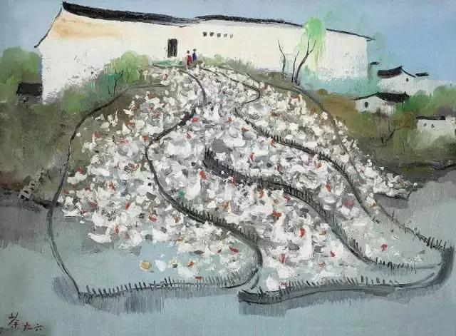 吴冠中字画假的多少钱一幅,吴冠中的画有版权吗