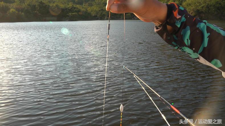 矶竿单钩通线跑铅,矶竿双铅线组钓法