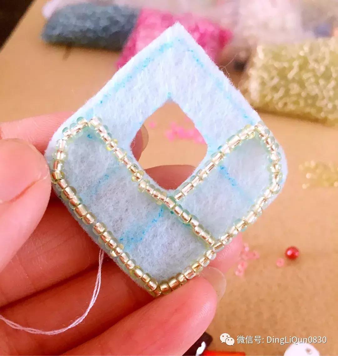 串珠刺绣教程图解,串珠刺绣手工