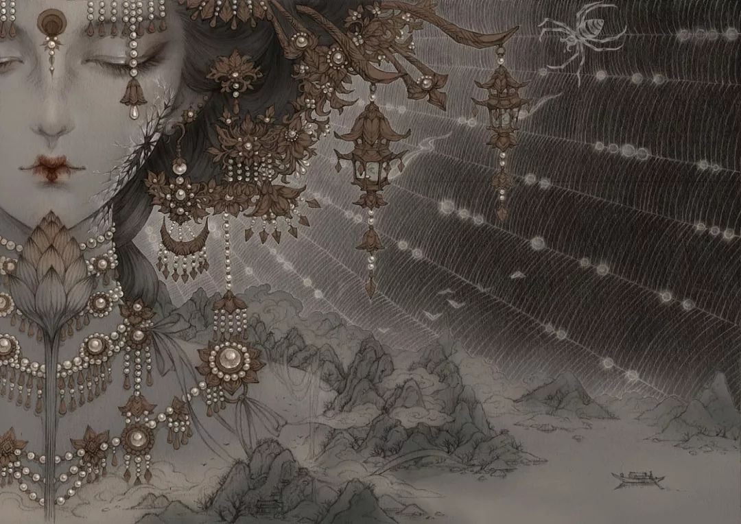 特别惊艳的古风美人画稿,惊艳古风美人手绘