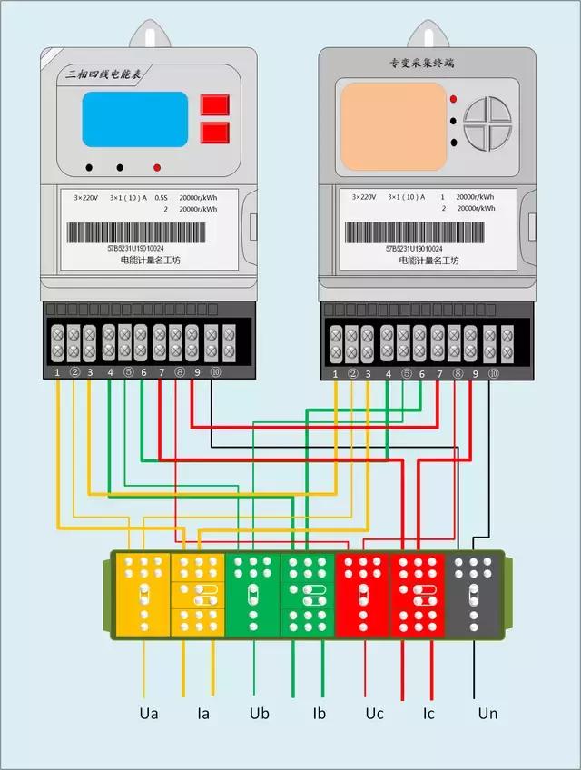 电流互感器带电能表接线方法,电能表与电流互感器的实物接线图