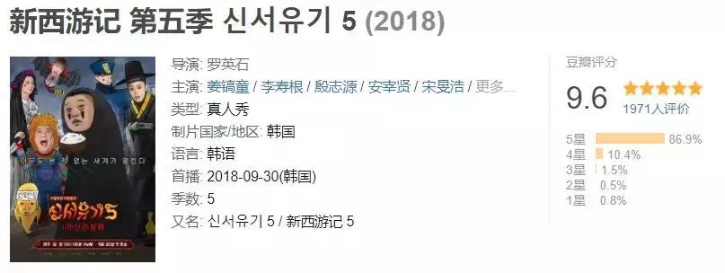 韩国综艺推荐2019豆瓣高分,韩国高评分综艺