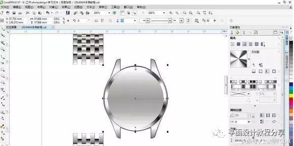 coreldraw表盘怎么制作,用coreldraw画手表