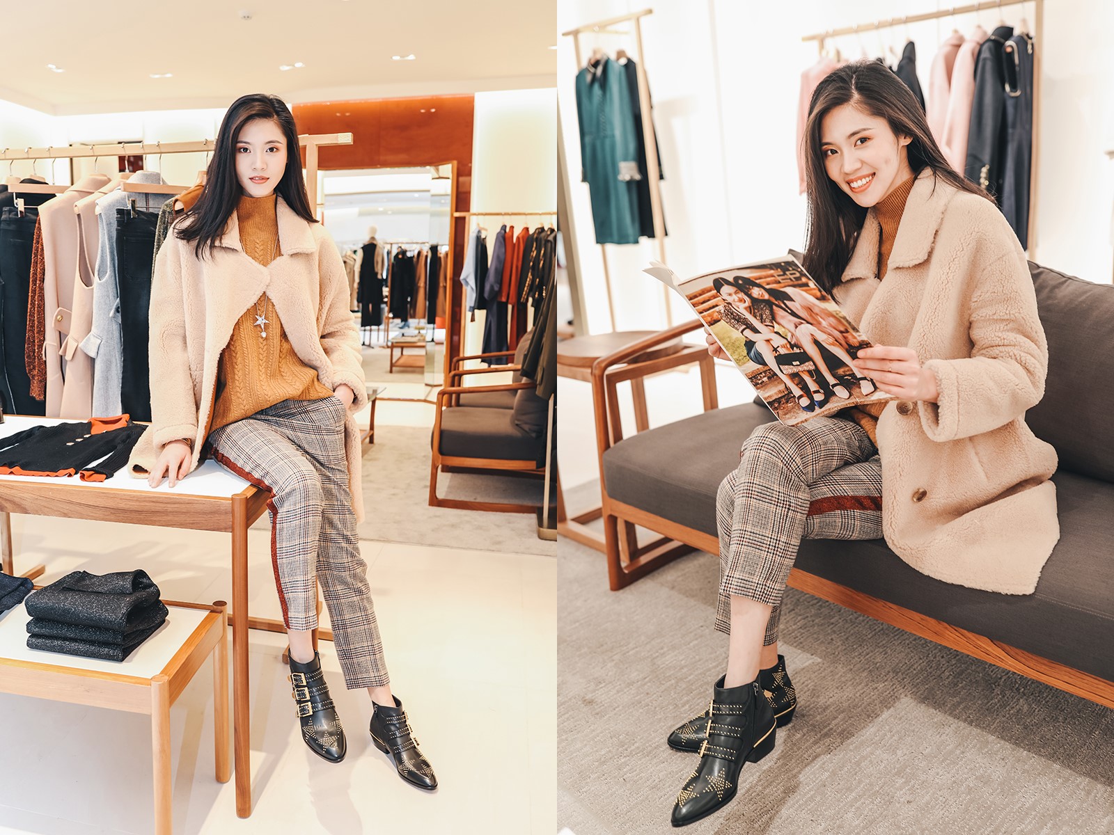 拍出仙女范儿的秘诀在这里,跟重庆美女学习一下秋冬穿搭吧