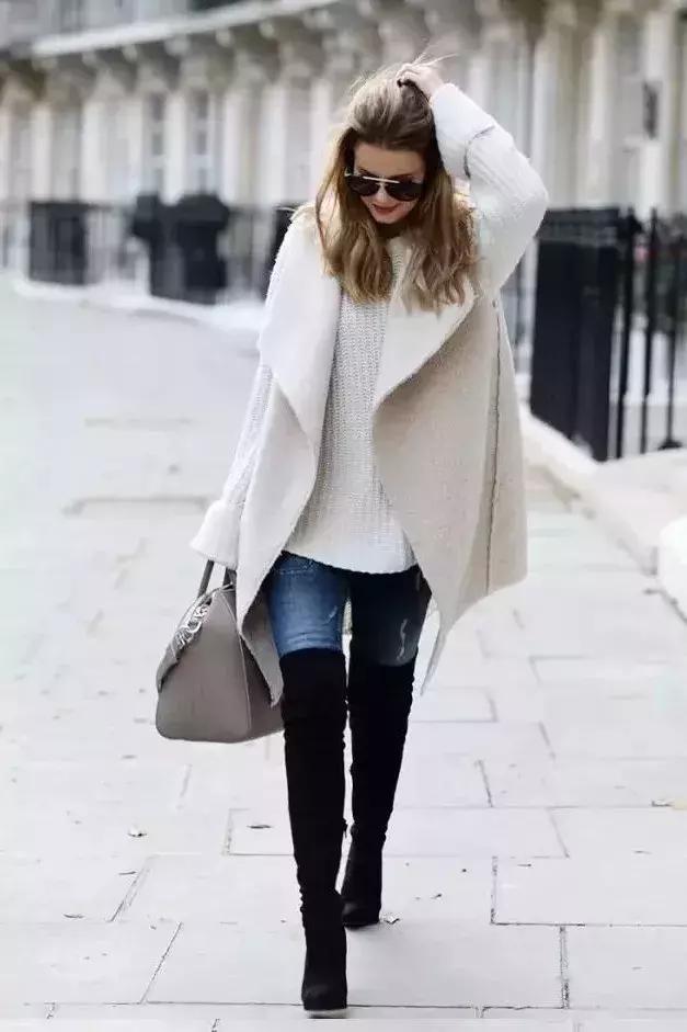 显腿瘦显腿直的靴子,显腿瘦的长筒靴子