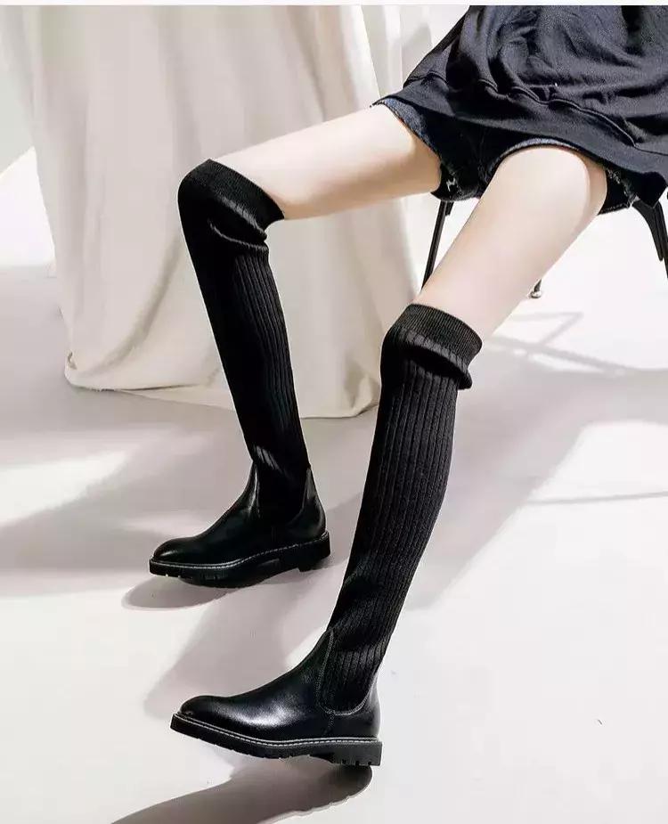 显腿瘦显腿直的靴子,显腿瘦的长筒靴子