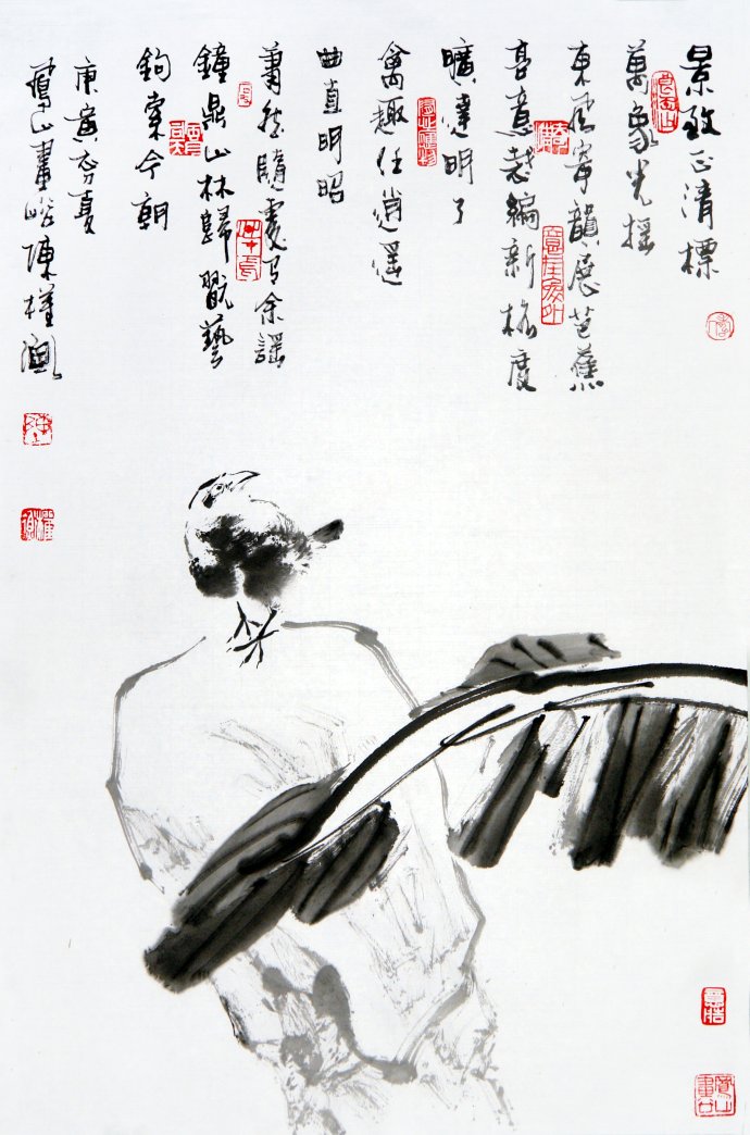 陈淳花鸟画高清作品欣赏,宋画花鸟画作品欣赏