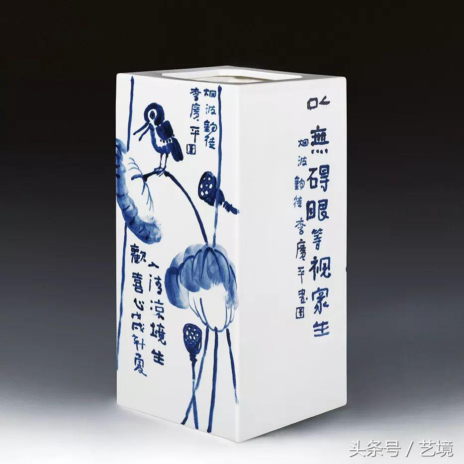 古涧一枝梅原文,梅兰竹菊手绘釉上彩瓷板画