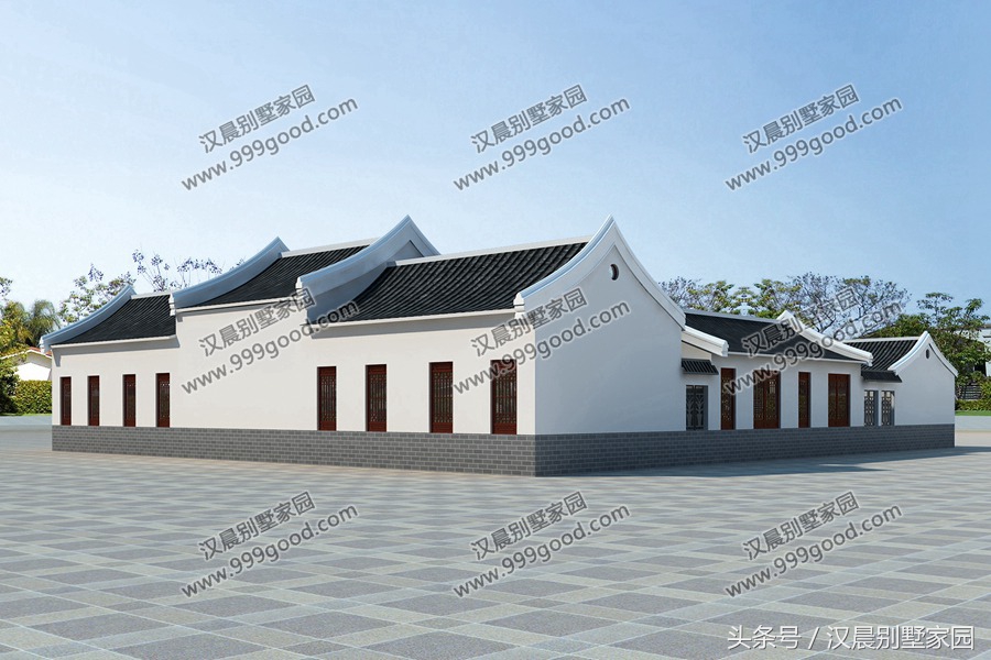 一层农村小别墅四合院,农村一层小别墅四合院