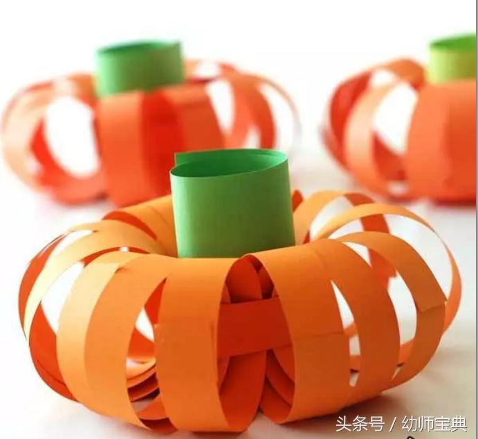 万圣节南瓜幼儿黏土手工,万圣节南瓜图片手工制作