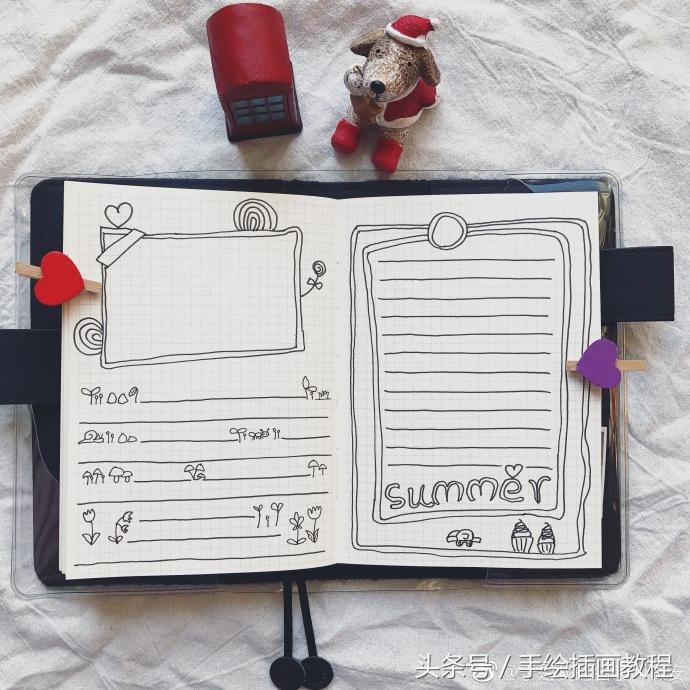 手抄手账排版容易又好做,简单手抄手账教程