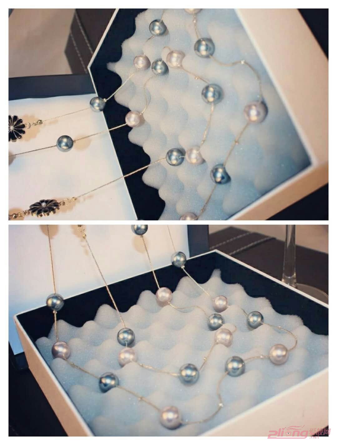 针织衫配上一条美美哒项链，胸前的风景，点缀的是整个秋冬