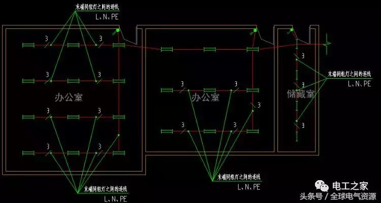电气平面图导线根数怎么看,照明回路图导线根数怎么算