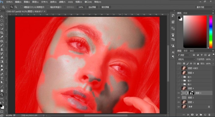 ps精修人像身材拉高步骤流程,ps古装工笔画人像精修教程