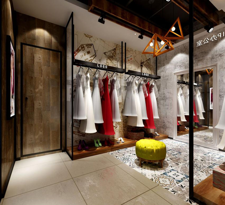 婚纱店专卖店设计效果图,婚纱店铺设计效果图