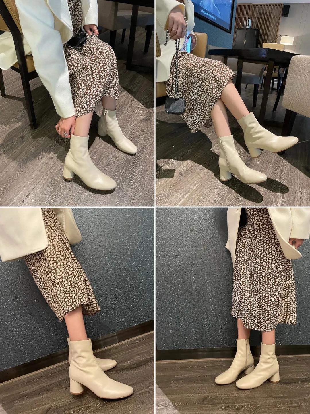 小短靴洋气又高级2023,简约大气的风格才是最高级的时髦