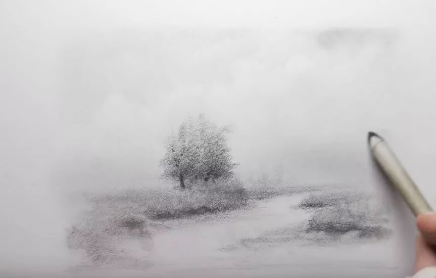 素描风景画基础教学,素描画法风景基础教程