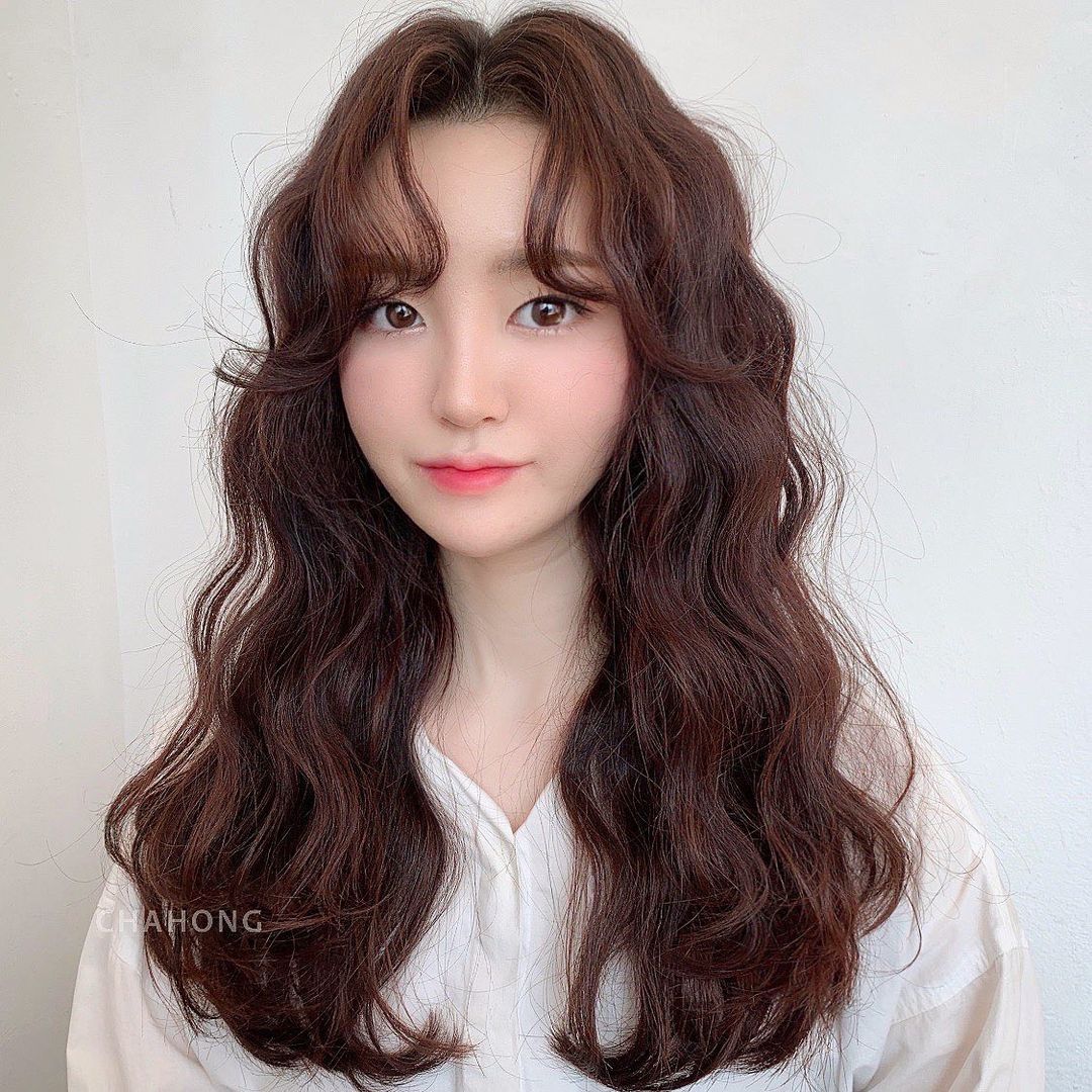 韩式减龄蓬松烫中短发羊毛卷,法式烫中短发羊毛卷