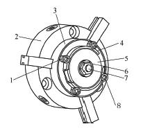 薄壁热处理加工不变形的夹具,薄壁零件内孔加工使用的夹具