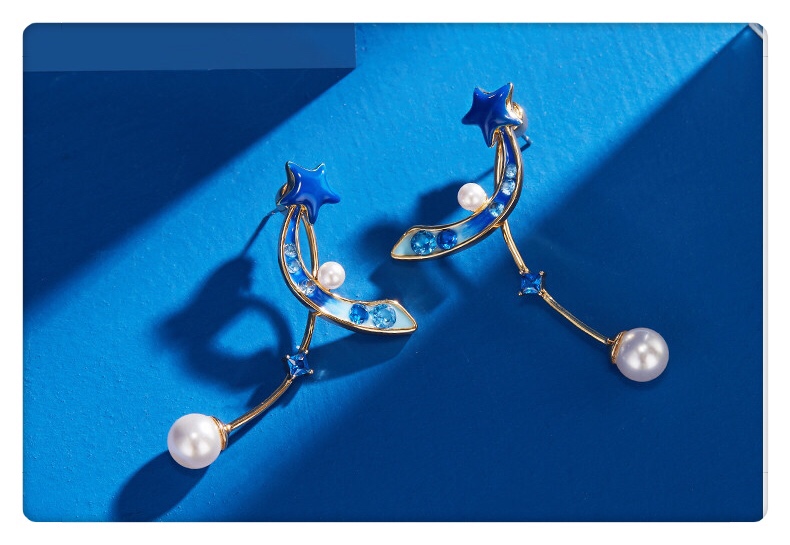 刘诗诗同款福禄耳环,刘诗诗多层杏叶耳环