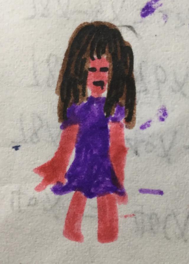 （作者手绘）各AU的Frisk，猜猜是哪些AU的（可能有些画的不好）