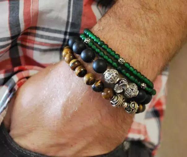 男士简约手串搭配,男士手串搭配什么简单大气