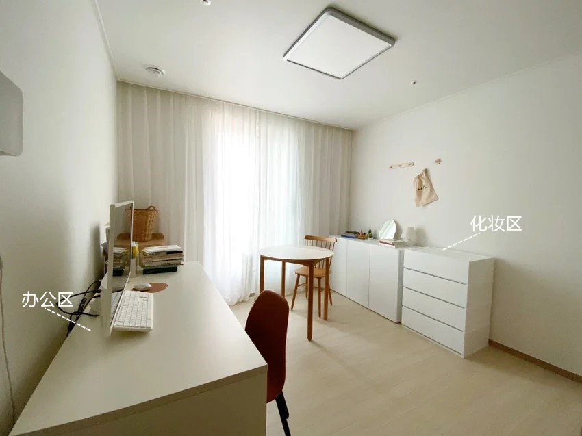 韩国太太客厅坚持不放柜子，茶几扔掉，116㎡反而比样板间干净