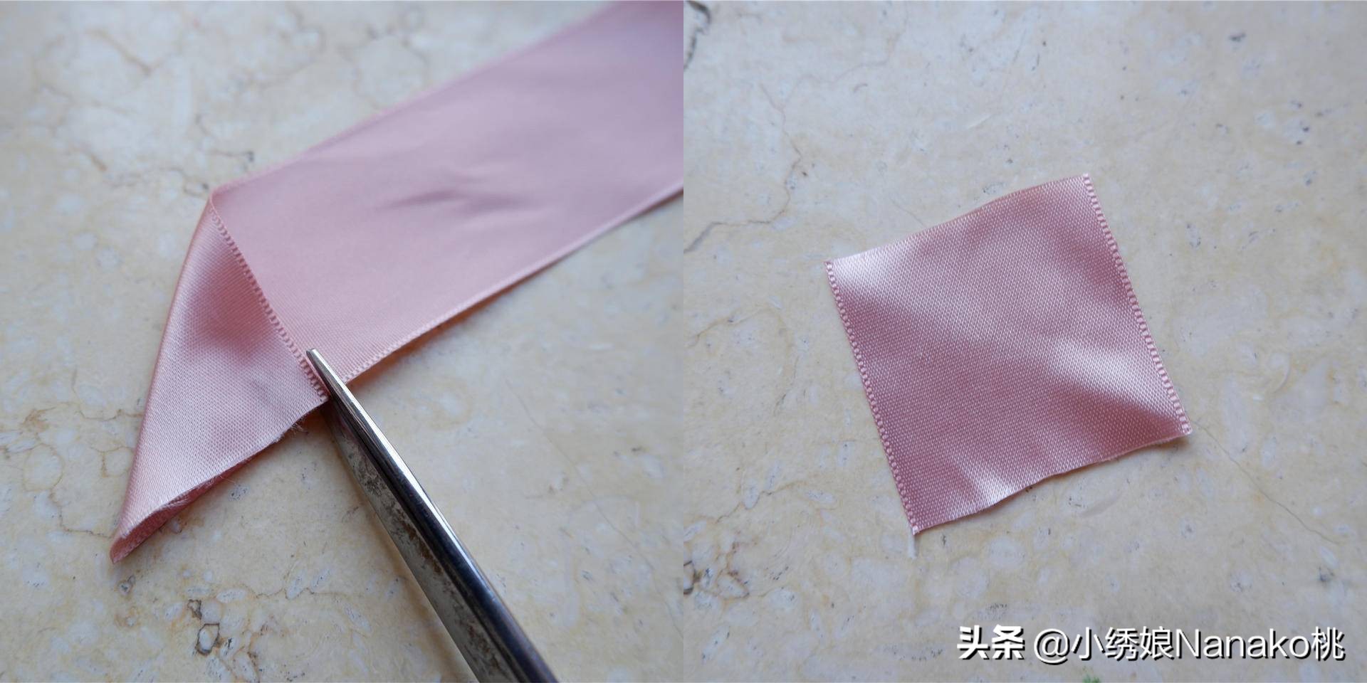 蝴蝶结丝带花制作图解,怎么做丝带花结最简单又漂亮