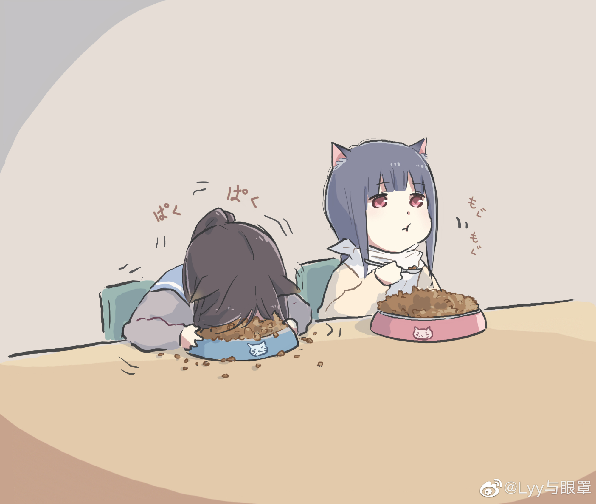 铲屎官们你们了解柴犬吗,铲屎官和他的主子插画