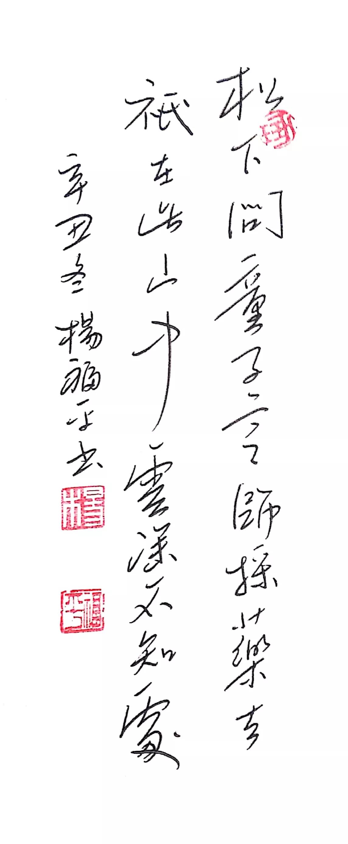 塞下曲六首其一硬笔楷书,四字硬笔古诗