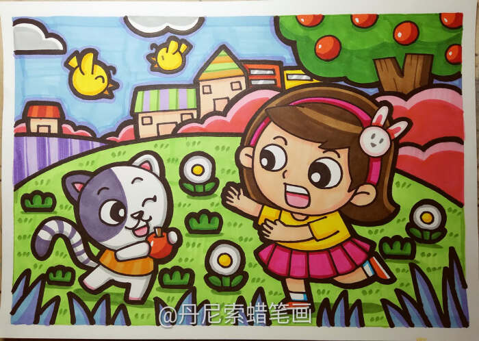 8-12岁儿童绘画范画,简单又好画的儿童画大全