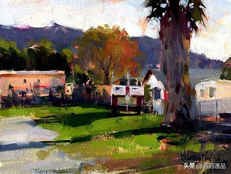 美国艺术家乔biwler油画作品赏析,丽莎印象派油画欣赏