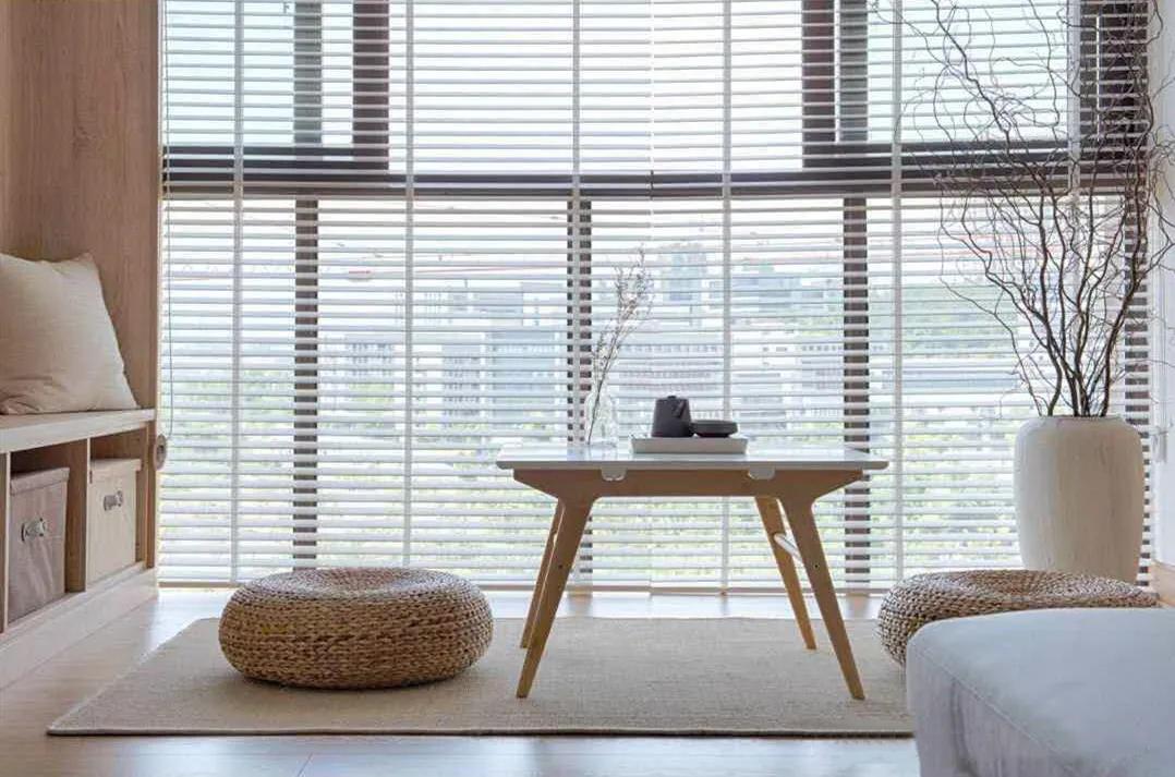 原木风茶室20平方空间装修效果图,100平方小户型原木风带茶室设计