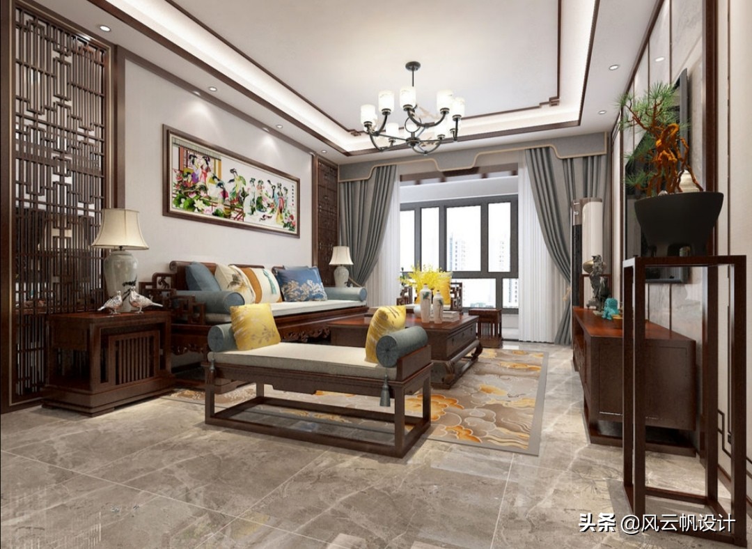 别说中式造价高，看这对夫妇仅用26W打造三居室，效果堪比豪宅