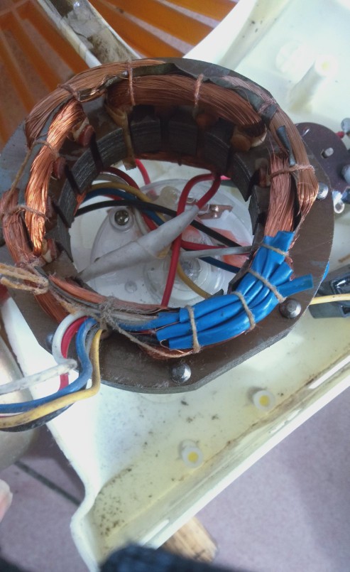 250毫米台式风扇的内部构造（不带电源板，一）