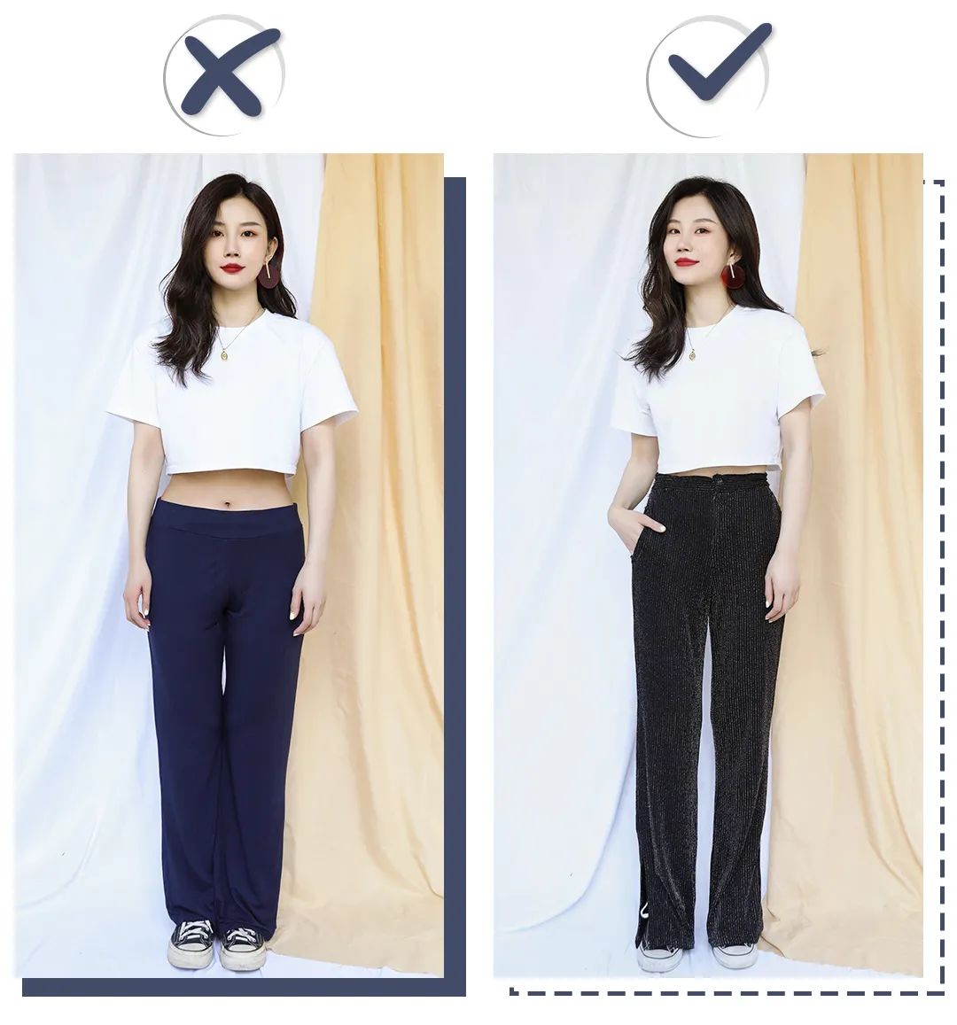 胯宽腿粗腿不直裤子推荐,腿不直胯宽穿什么裤子好看