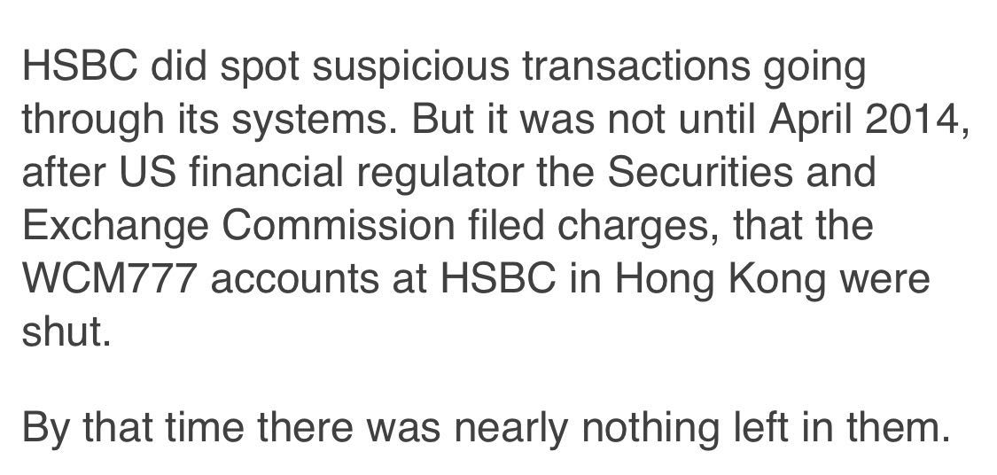 汇丰银行事件处理结果,汇丰银行因洗钱被罚