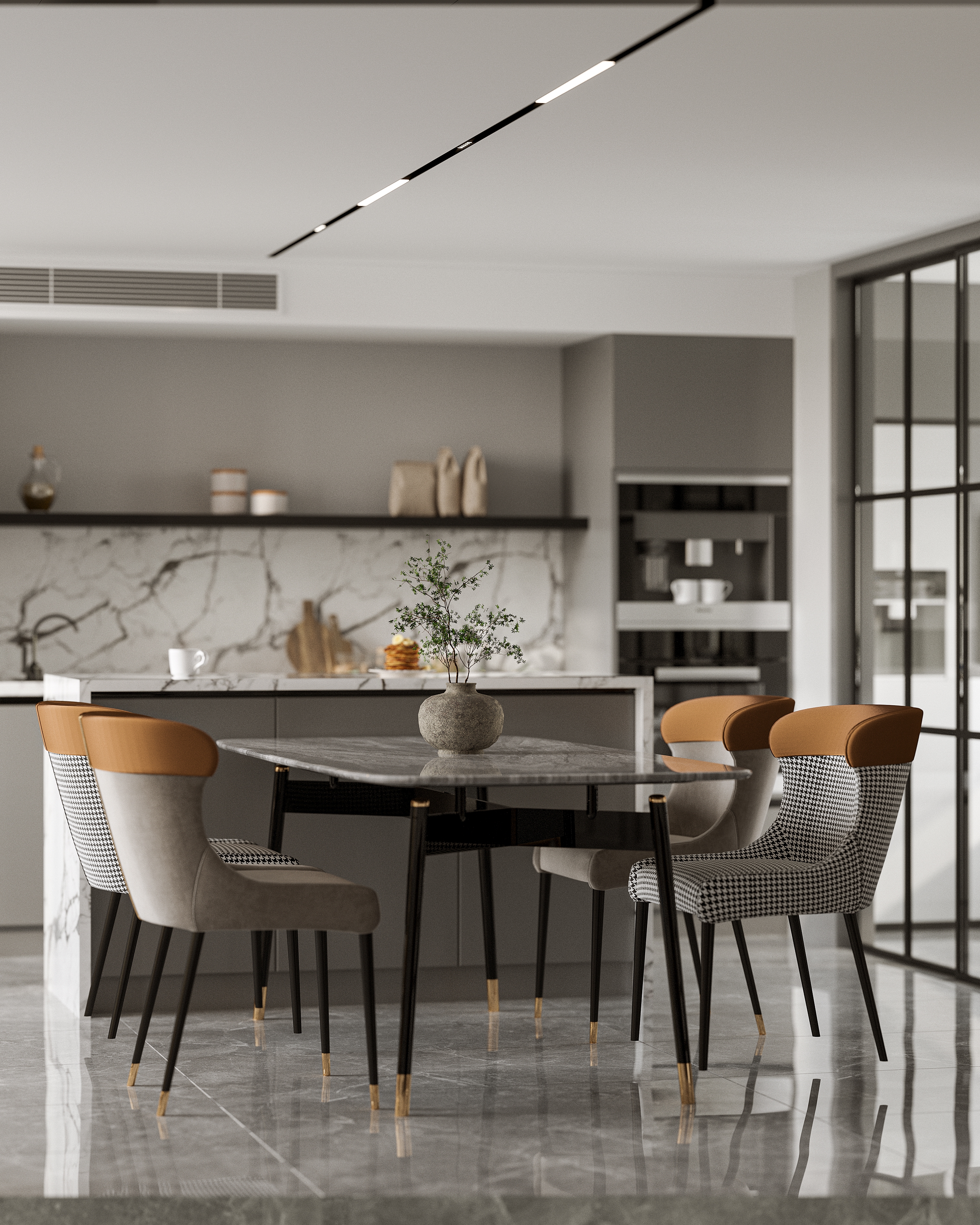 昆山装修风格现代美式客厅,昆山专业的创意装修效果图