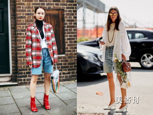 夏季复古骑行牛仔裤,时尚骑行裤运动风也能很时尚