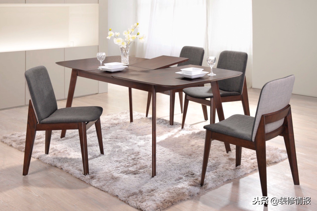 实木餐桌可伸缩圆桌大理石,实木餐桌折叠可伸缩旋转圆桌