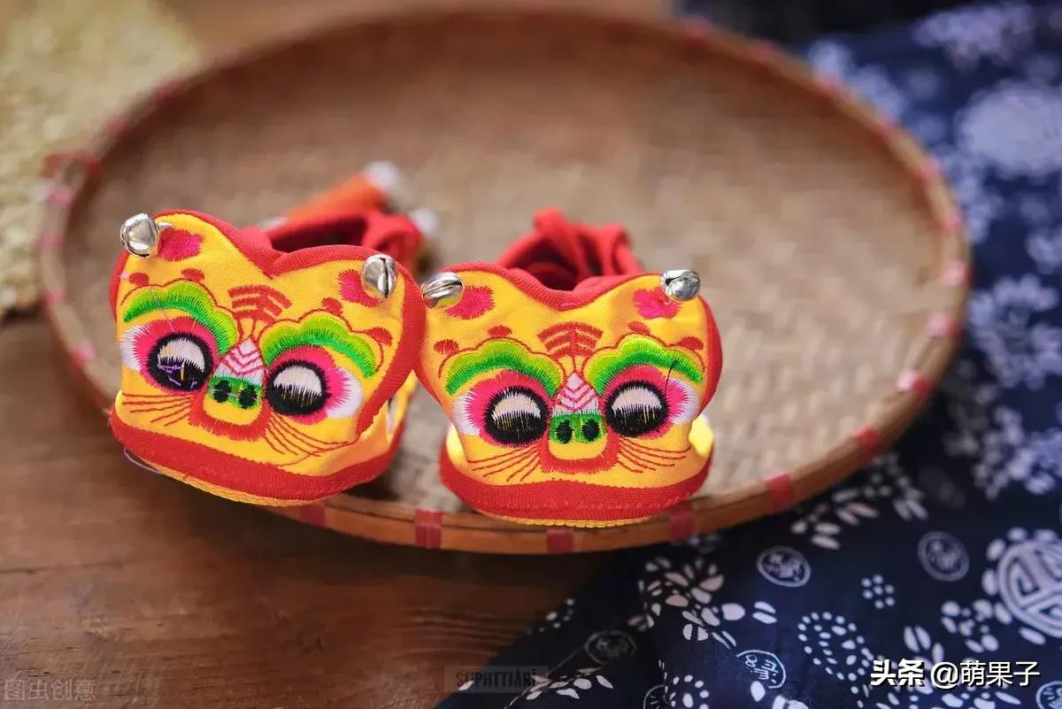 非遗手工艺虎头鞋,非文化遗产手工鞋