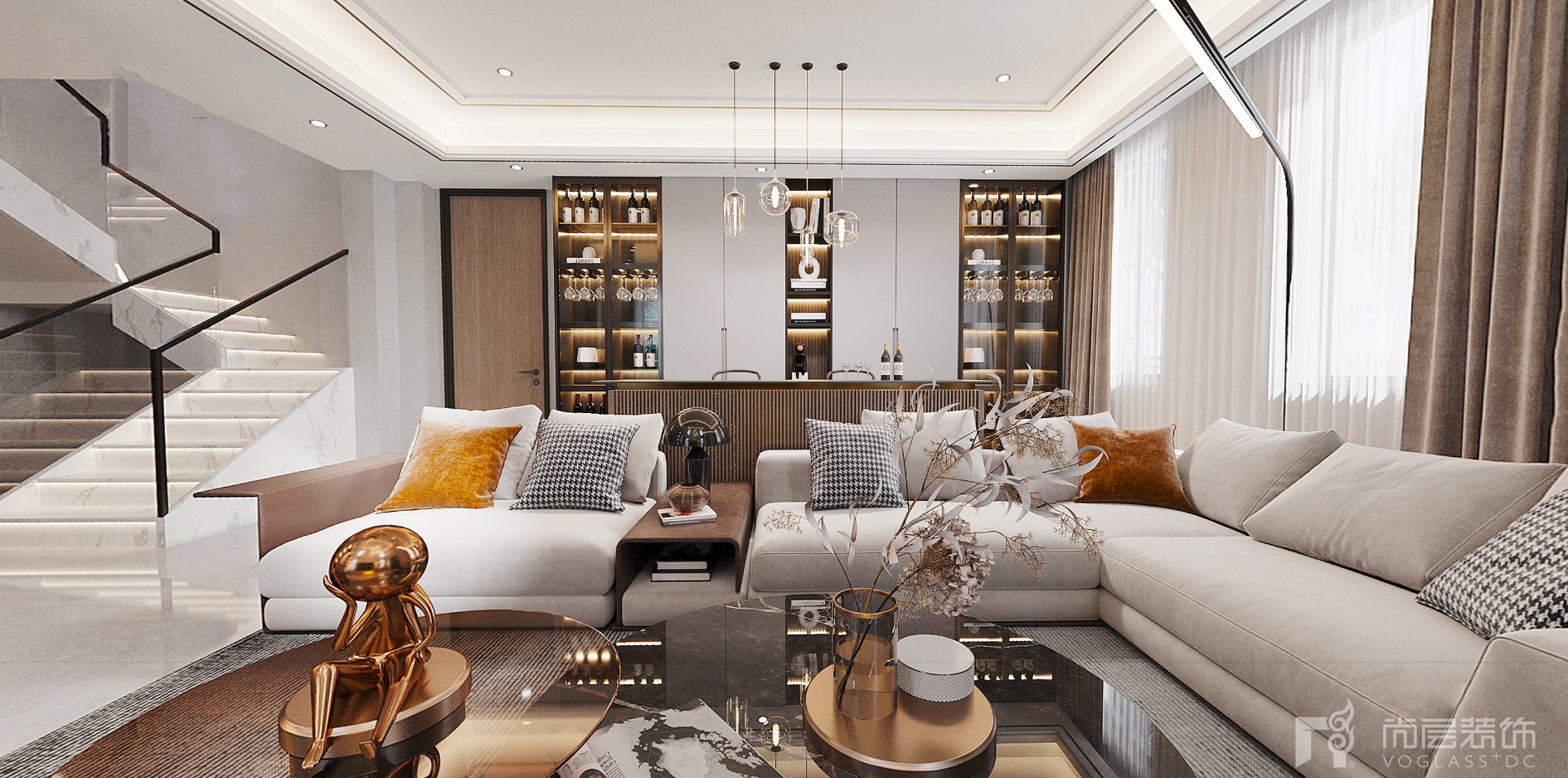 别墅豪宅装修设计图片欣赏｜640m²芙蓉山庄