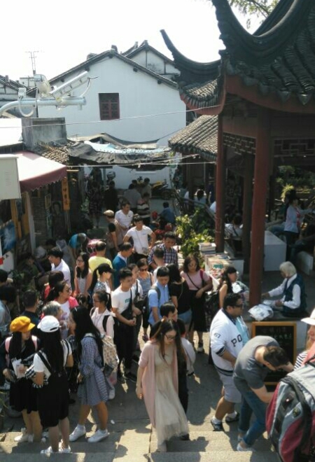 上海朱家角游客,朱家角国庆客流