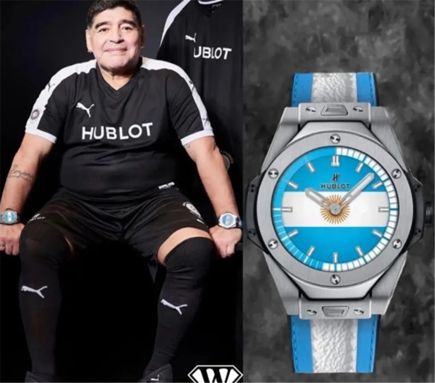马拉多纳两块劳力士,马拉多纳双手戴劳力士