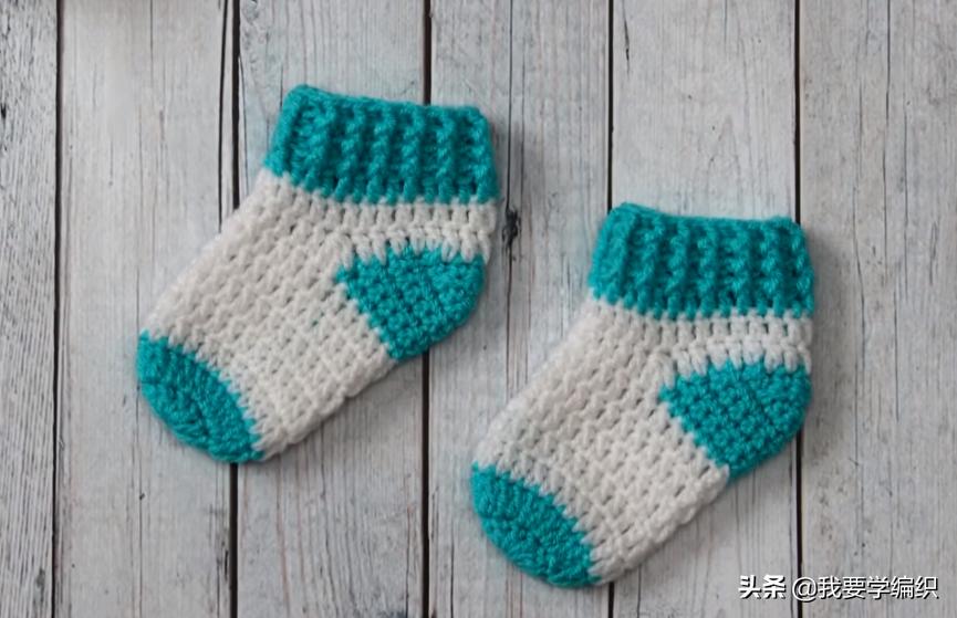可爱的婴儿鞋钩法,可爱的钩针宝宝鞋子