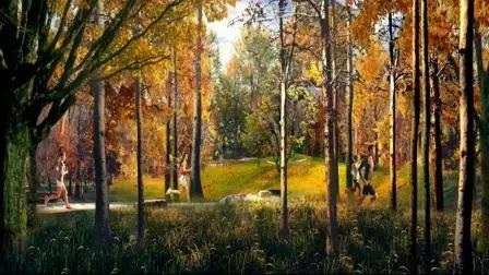 国家新建立的生态公园,占地四千亩的公园