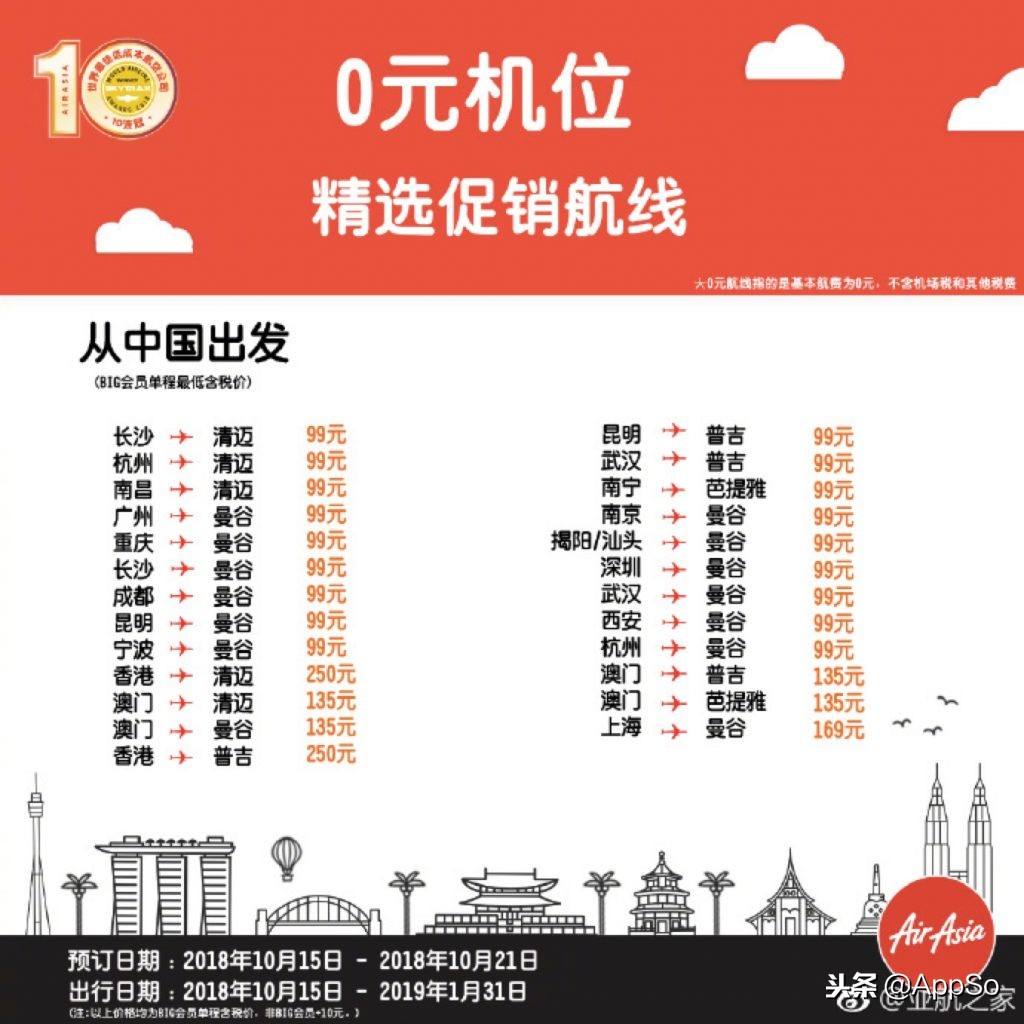 最便宜的99元机票,超低价买机票