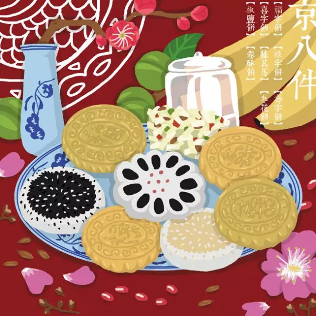 日本插画师的美食插画手绘图片,适合临摹的美食插画