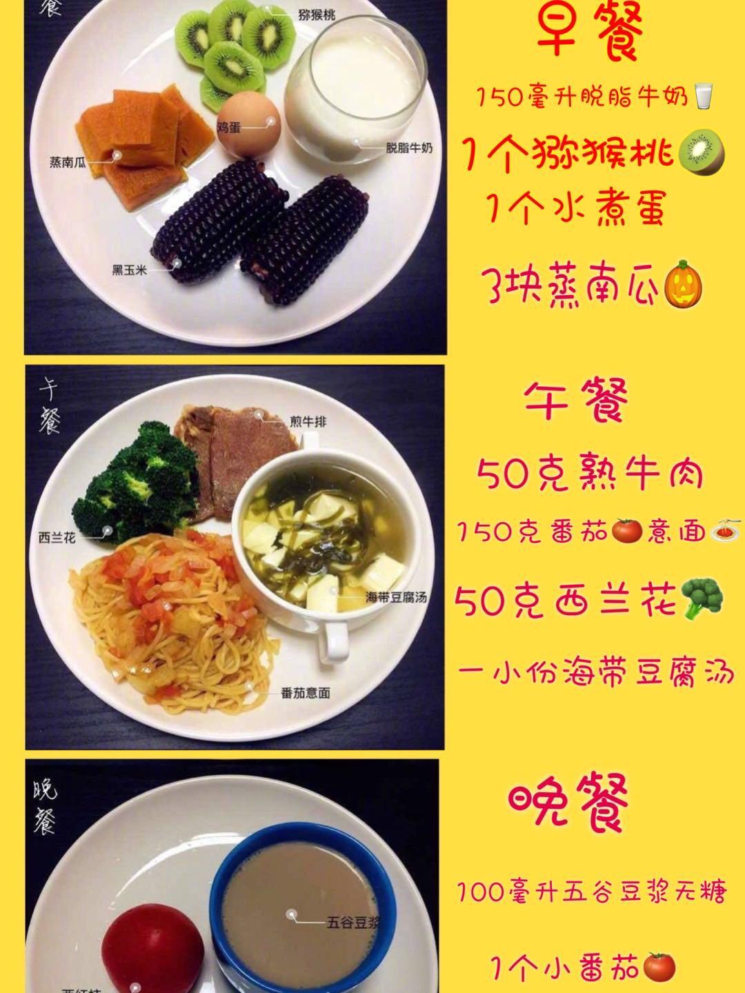 营养师一日三餐减肥餐,营养师一周食谱大全集